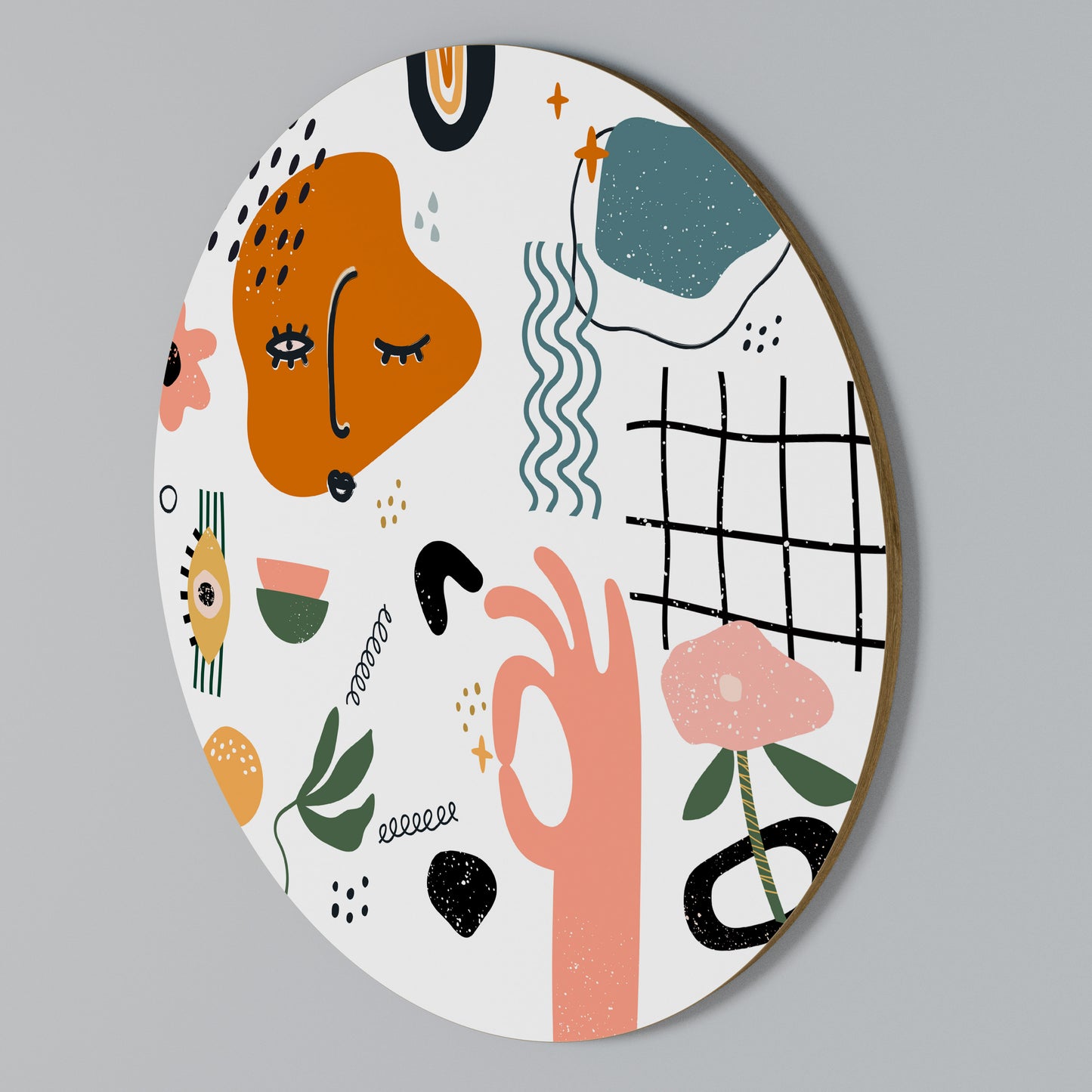 MATISSE WHIMSY Arte de Parede Redonda
