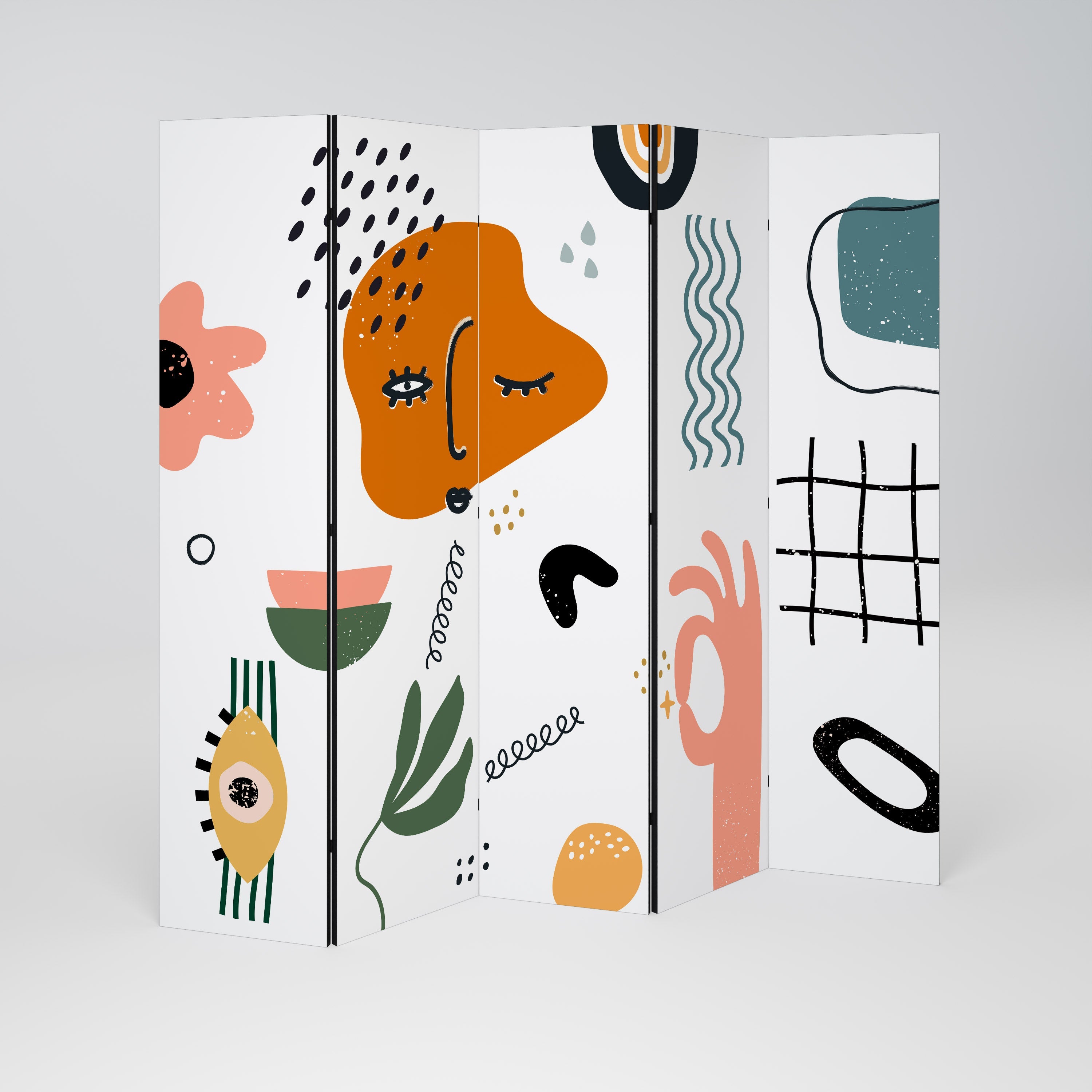 MATISSE WHIMSY Biombo Decorativo de 5 Painéis