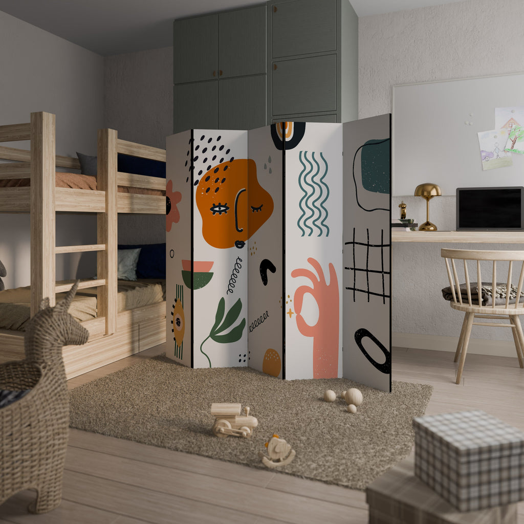 MATISSE WHIMSY Biombo Decorativo de 5 Painéis