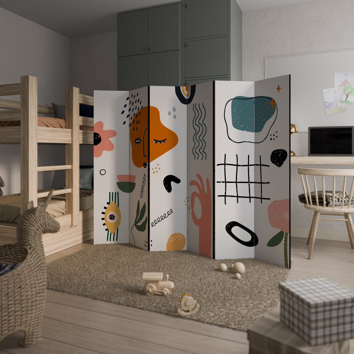 MATISSE WHIMSY Biombo de 6 Painéis