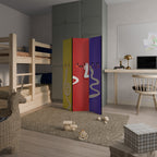 LIVELY FEATURES Biombo de 3 Painéis