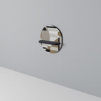 DELICATE MEMENTO Prateleira Oval Decorativa em Acabamento Preto