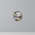 DELICATE MEMENTO Prateleira Oval Decorativa em Acabamento Preto