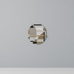 DELICATE MEMENTO Prateleira Oval Decorativa em Efeito Carvalho