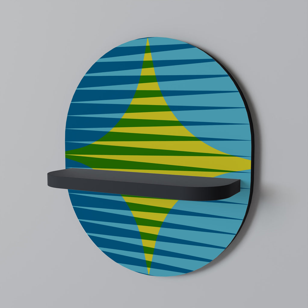 PERFECTION PICKS Prateleira Oval Decorativa em Acabamento Preto