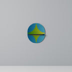 PERFECTION PICKS Prateleira Oval Decorativa em Acabamento Preto