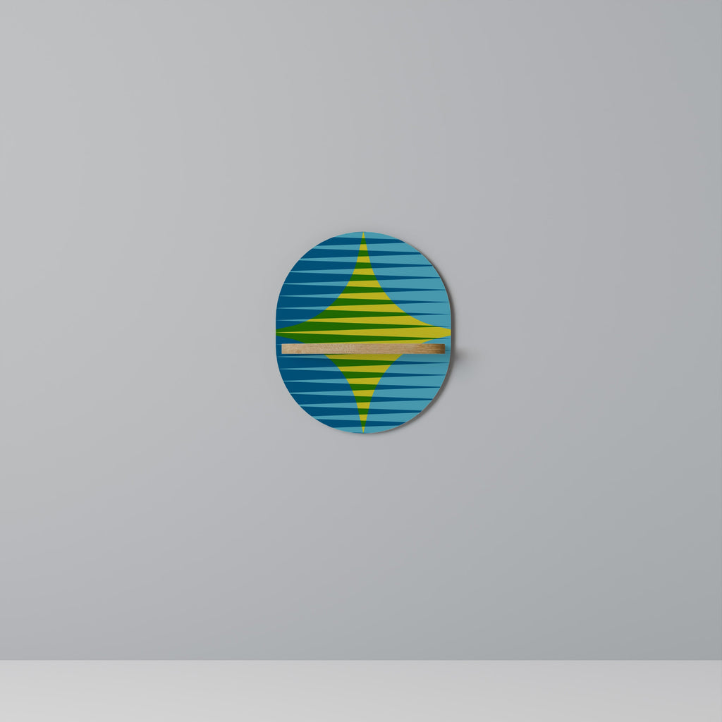 PERFECTION PICKS Prateleira Oval Decorativa em Efeito Carvalho