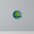 PERFECTION PICKS Round Art Shelf In Black Finish