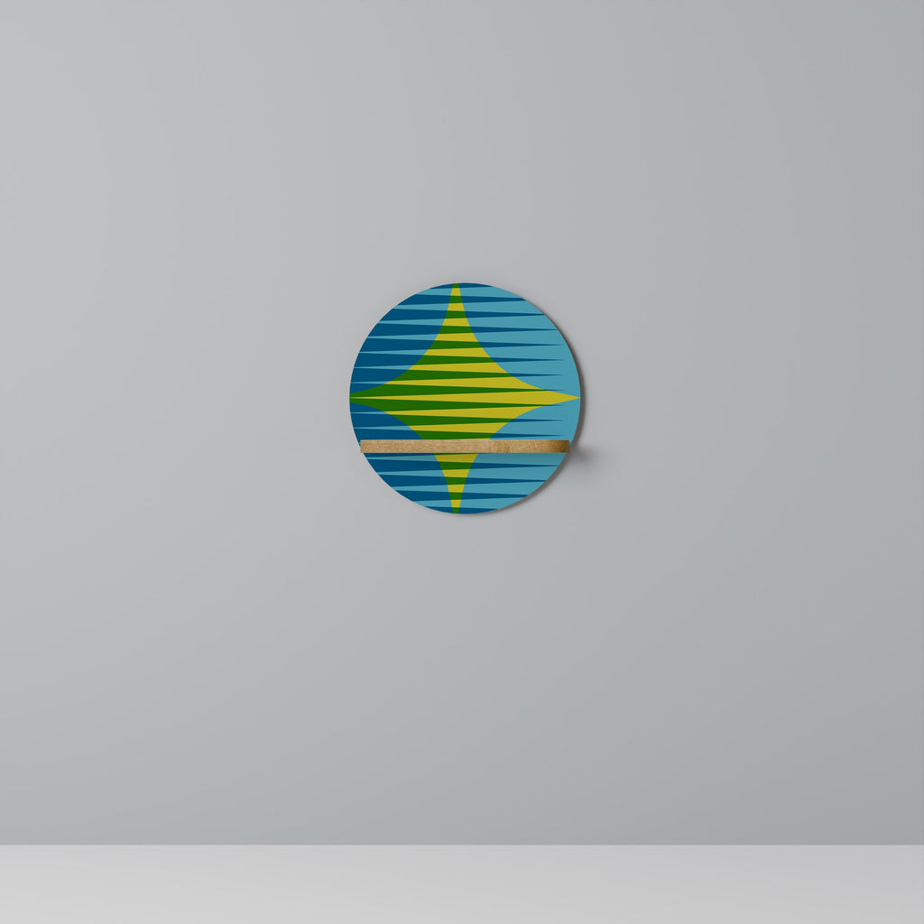 PERFECTION PICKS Prateleira Redonda Decorativa em Efeito Carvalho