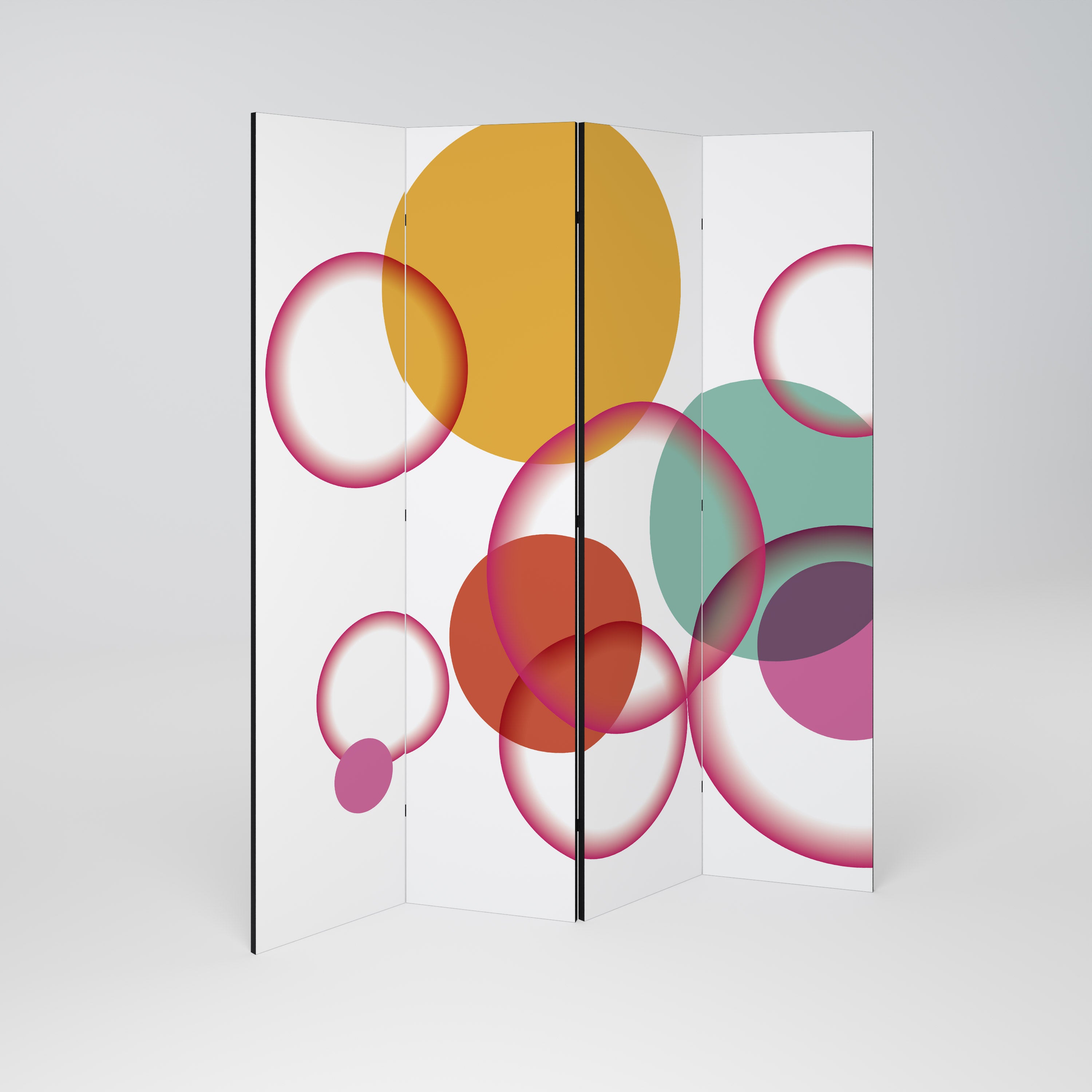 BUBBLE WISH 4-Panel Room Divider