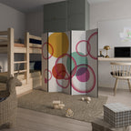 BUBBLE WISH Biombo Decorativo de 5 Painéis