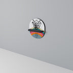 DEER OF COLOR Oval Art Shelf In Black Finish