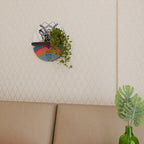 DEER OF COLOR Oval Art Shelf In Black Finish