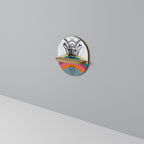 DEER OF COLOR Prateleira Oval Decorativa em Efeito Carvalho