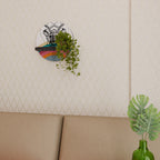 DEER OF COLOR Round Art Shelf In Black Finish