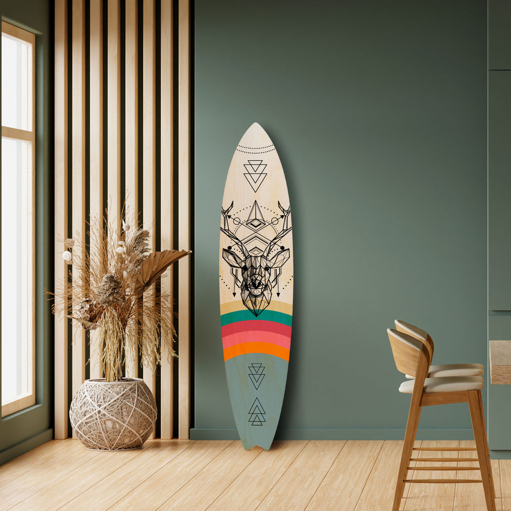 DEER OF COLOR Painel Decorativo Prancha de Surf