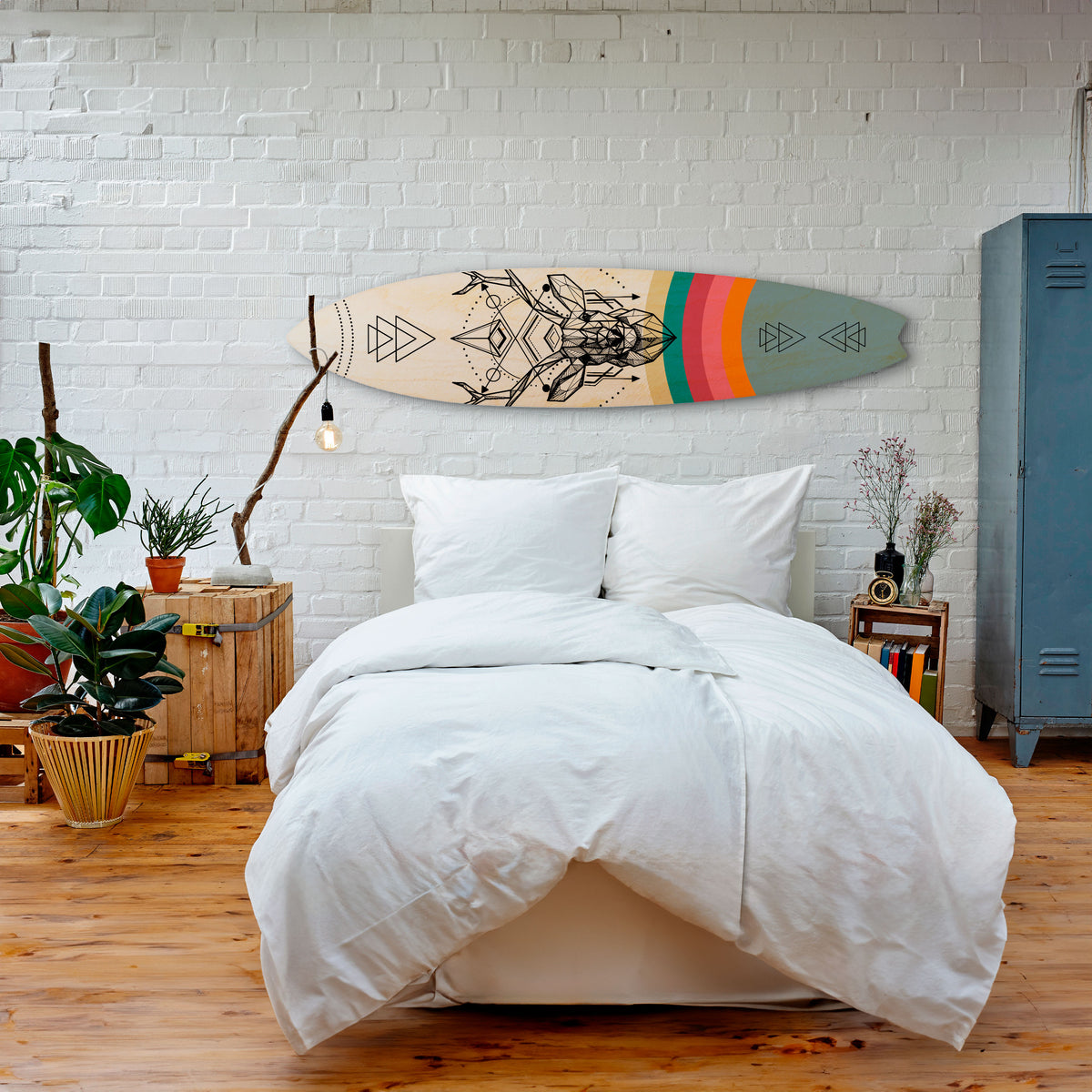 DEER OF COLOR Painel Decorativo Prancha de Surf