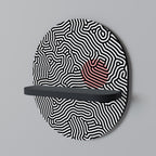 LIVING DOT Prateleira Oval Decorativa em Acabamento Preto