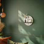 CELESTIAL BODY Round Art Shelf In Black Finish