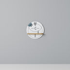 CELESTIAL BODY Prateleira Redonda Decorativa em Efeito Carvalho