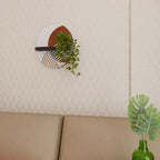 SPACE AROUND Prateleira Oval Decorativa em Acabamento Preto