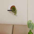 SPACE AROUND Prateleira Redonda Decorativa em Acabamento Preto