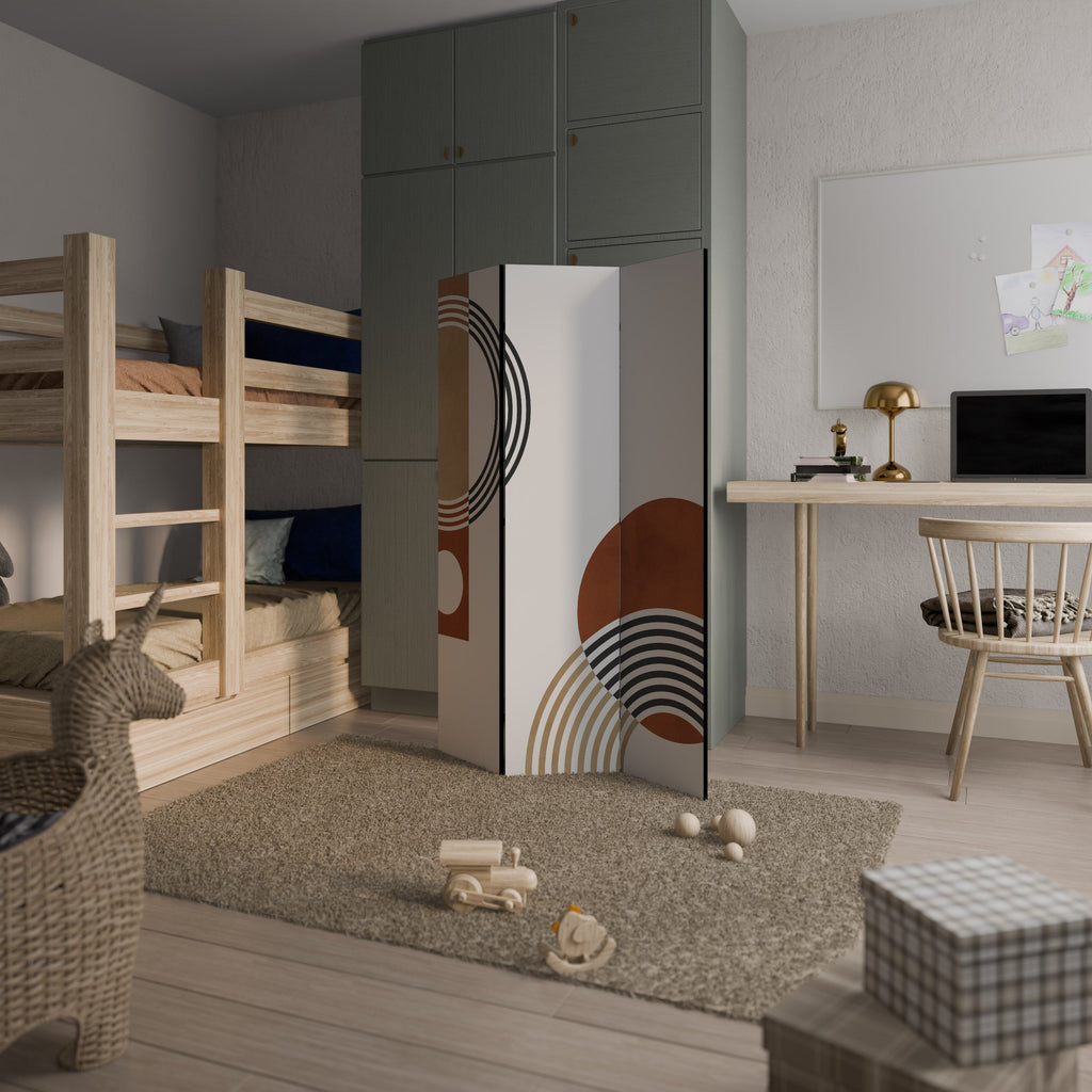 SPACE AROUND Biombo Decorativo de 3 Painéis