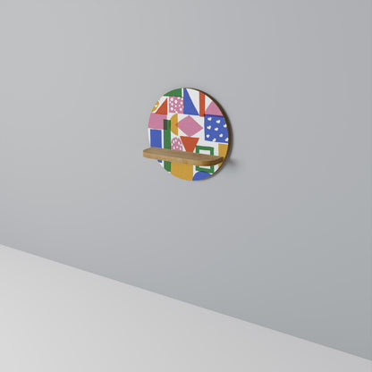 GEOMETRIC GLIMMER Prateleira Artística