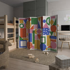 GEOMETRIC GLIMMER Biombo de 6 Painéis