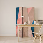 PEONY INTERIOR Biombo Decorativo de 3 Painéis