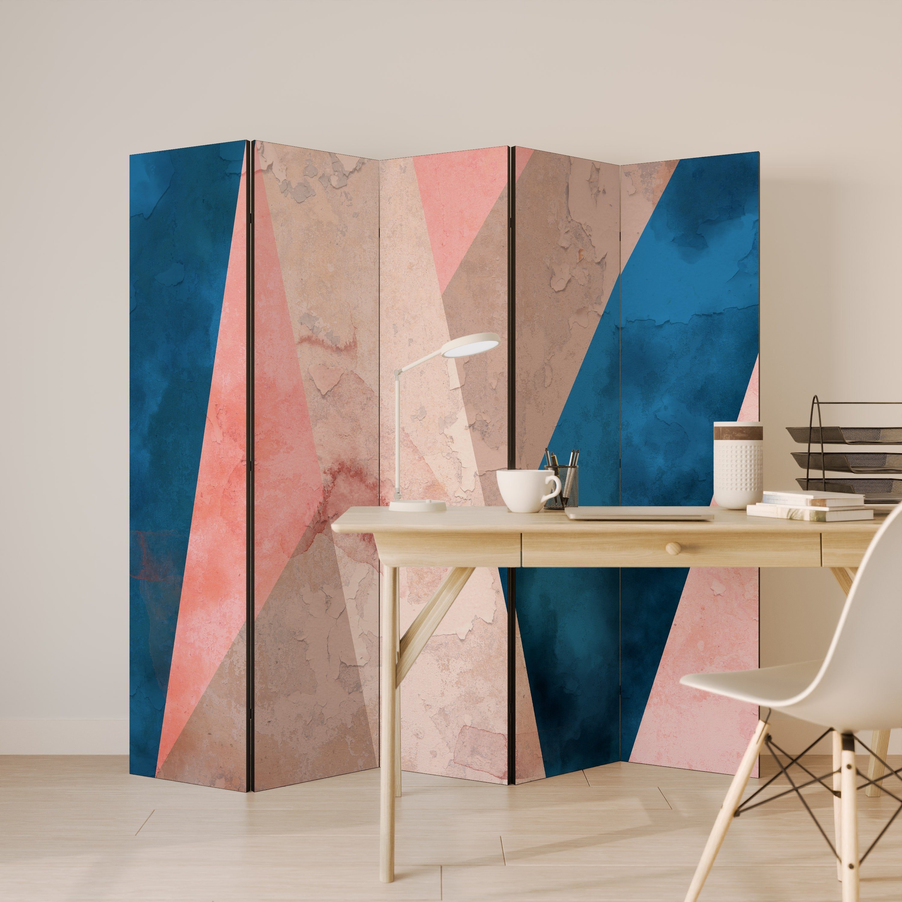 PEONY INTERIOR Biombo Decorativo de 5 Painéis