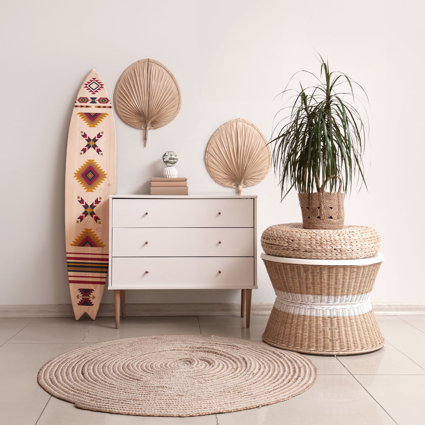 ETHNIC TEASER Painel Decorativo Prancha de Surf