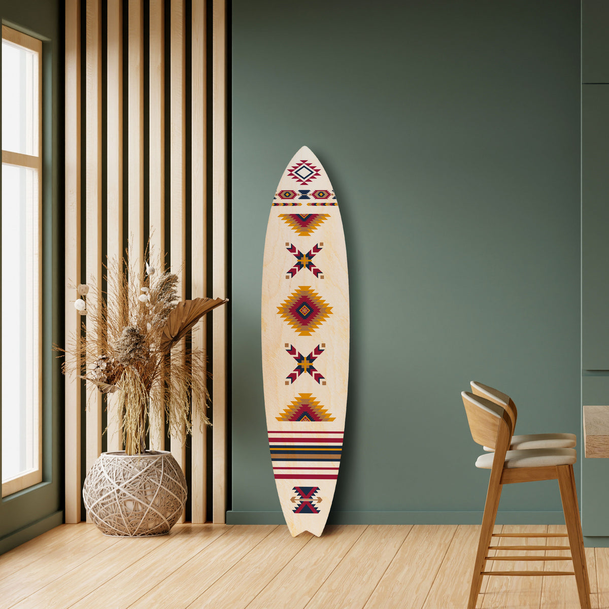 ETHNIC TEASER Painel Decorativo Prancha de Surf