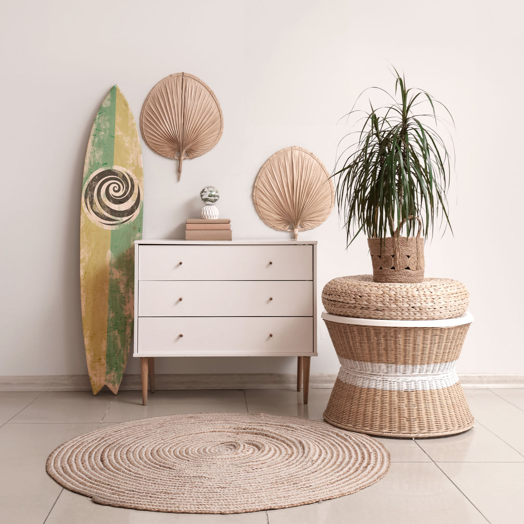 CURLY MODE Painel Decorativo Prancha de Surf
