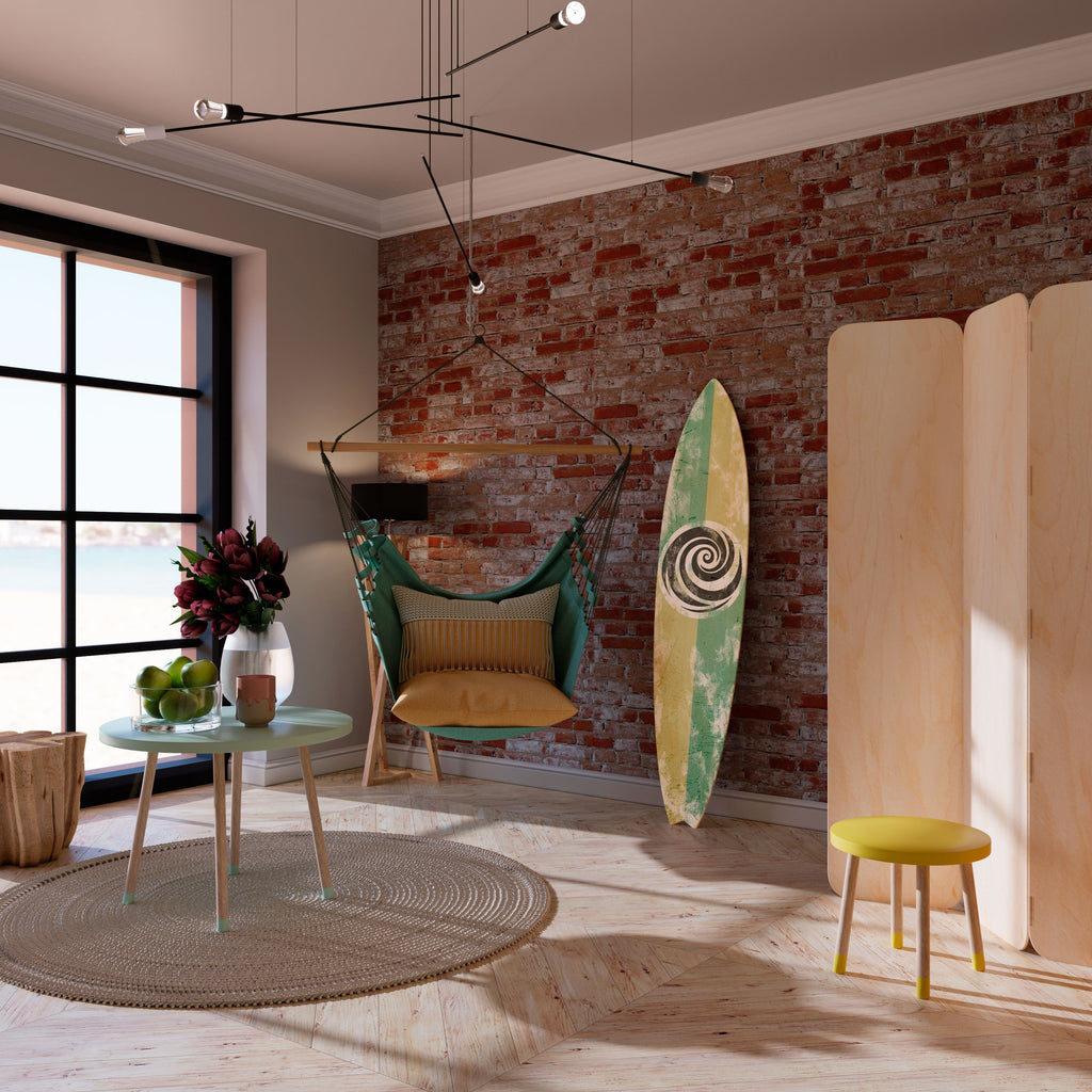 CURLY MODE Painel Decorativo Prancha de Surf