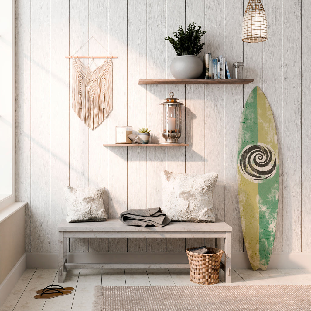 CURLY MODE Painel Decorativo Prancha de Surf