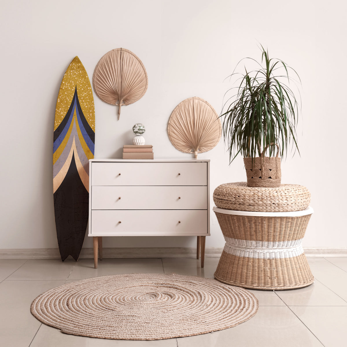 SOURING GLARE Painel Decorativo Prancha de Surf