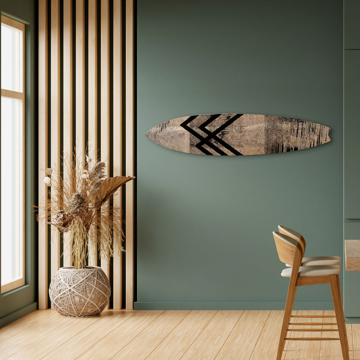SUMMIT STRIPES Painel Decorativo Prancha de Surf