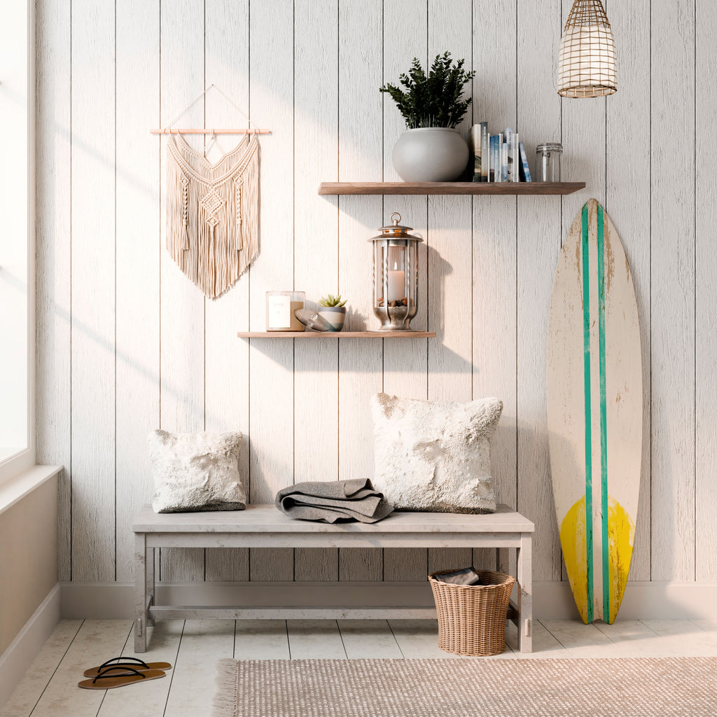 SUNSET RIDER Painel Decorativo Prancha de Surf