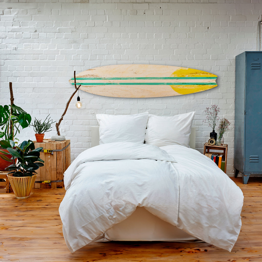 SUNSET RIDER Painel Decorativo Prancha de Surf