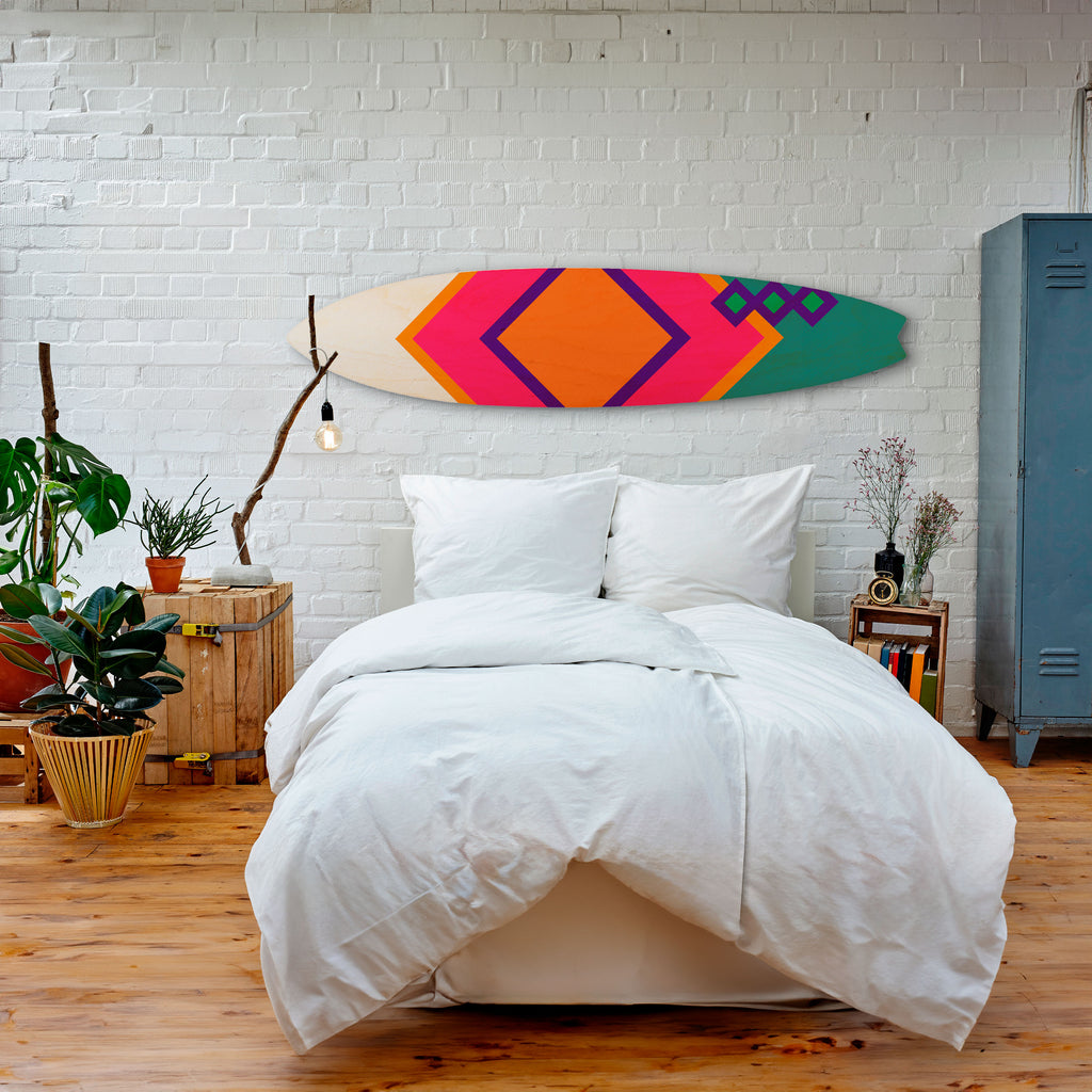 LUMINOUS BRILLIANCE Painel Decorativo Prancha de Surf