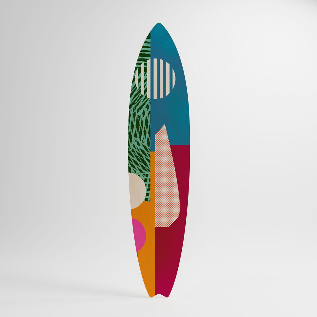 VIVID VIBES Painel Decorativo Prancha de Surf