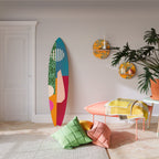 VIVID VIBES Painel Decorativo Prancha de Surf