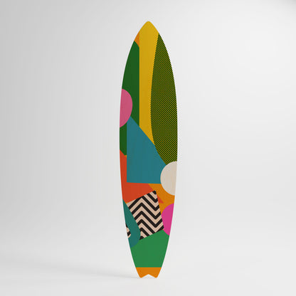 RADIANT HUES Painel Decorativo Prancha de Surf