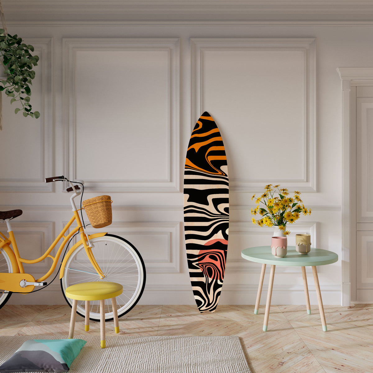 RIPPLE FLOW Painel Decorativo Prancha de Surf