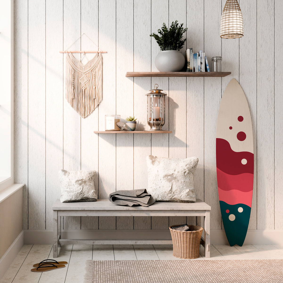 DAYLIGHT EUPHORIA Painel Decorativo Prancha de Surf