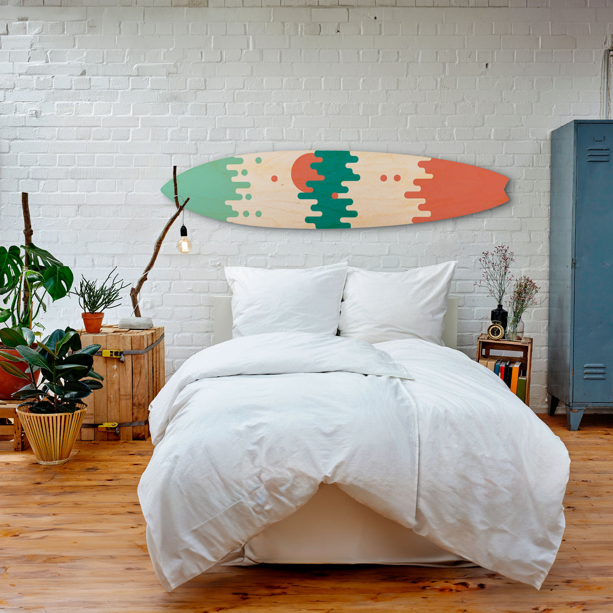 MORNING BREAK Painel Decorativo Prancha de Surf