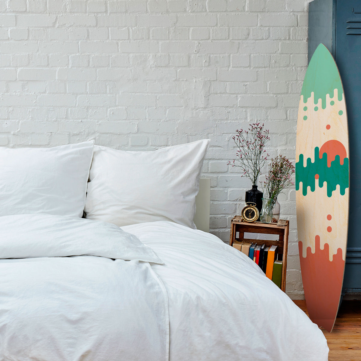 MORNING BREAK Painel Decorativo Prancha de Surf