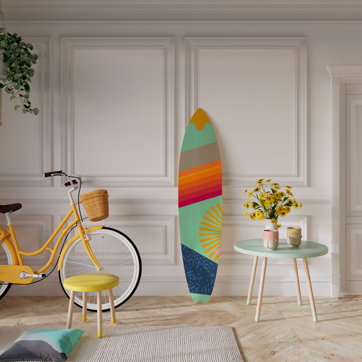 DAYBREAK BLISS Painel Decorativo Prancha de Surf