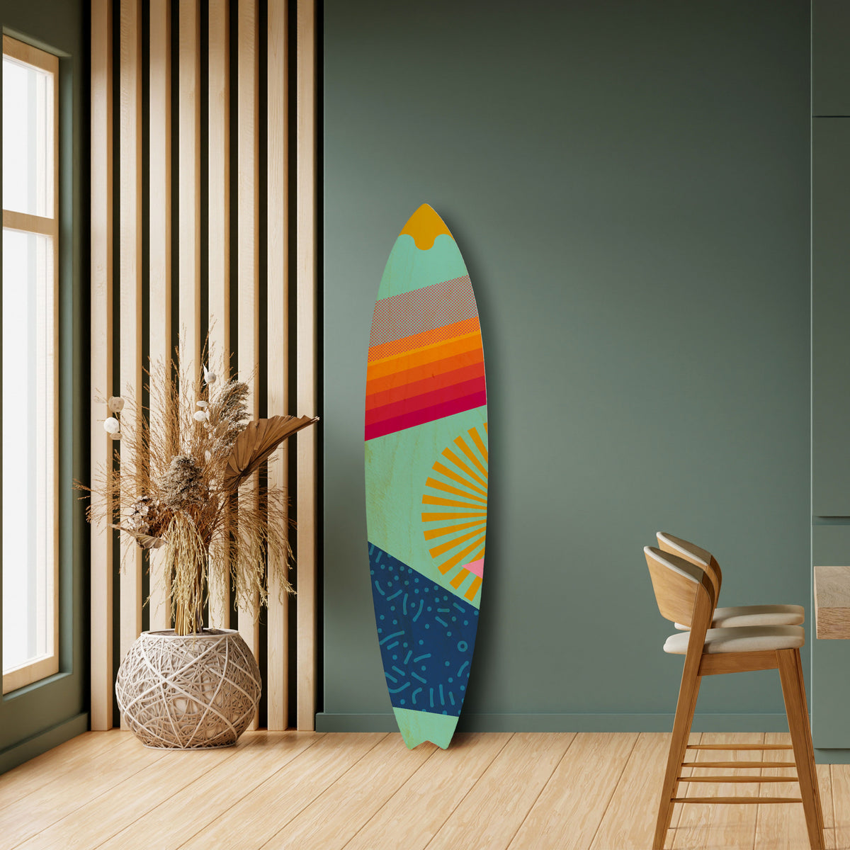 DAYBREAK BLISS Painel Decorativo Prancha de Surf